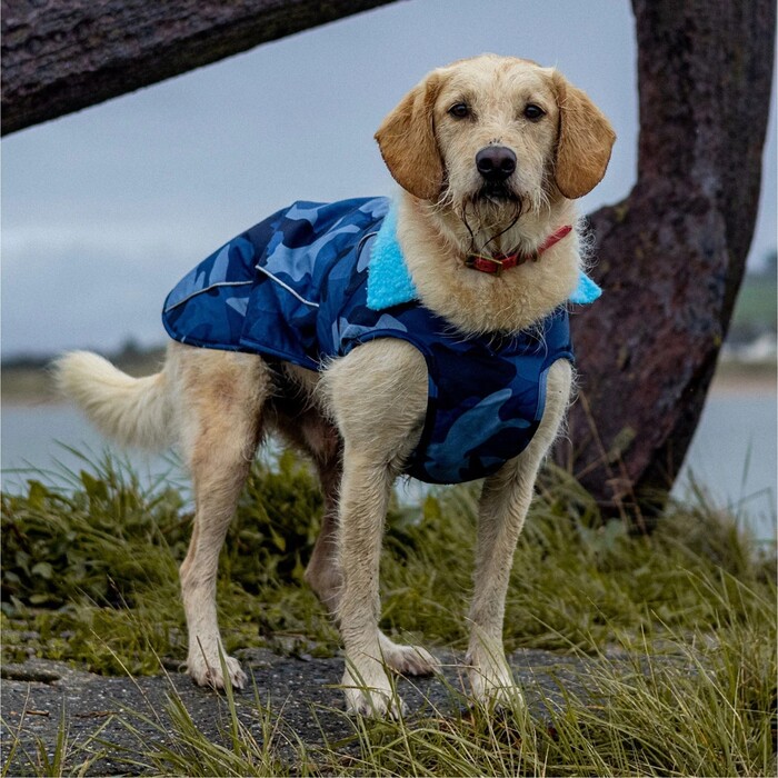 2024 Dryrobe Dog Robe V3-DR-BL-CAM-B - Blue Camo